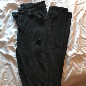 Dr. Denim black ripped jeans